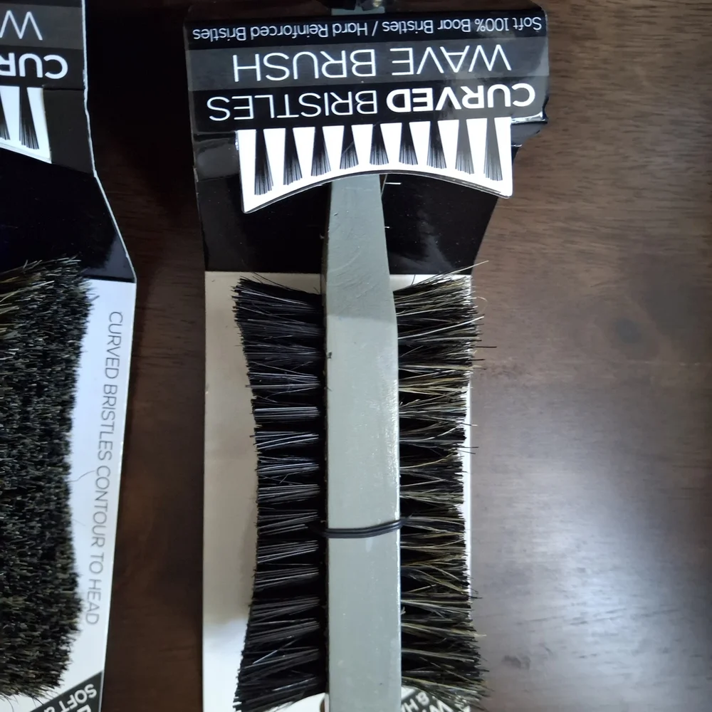 Annie Dual Texture Hair Brush with Black and Gray Bristles